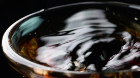 Close-up of the dripping of wine Stock Footage 259614961