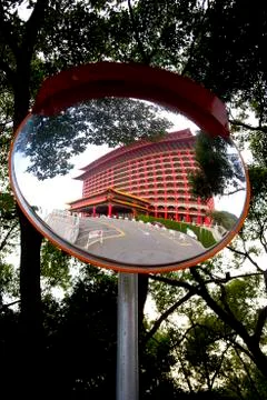 Close-up of driving mirror Stock Photos