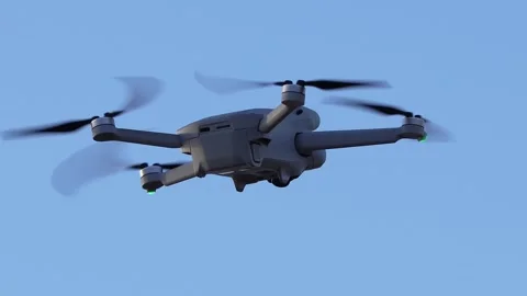Close up of a Drone in flight - Worthing Stock Footage 302103110