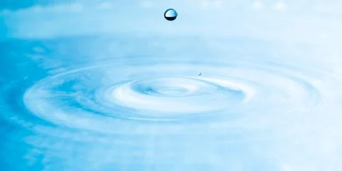 Close up drop of water Stock Photos