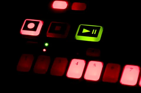 Close up of drum machine Stock Photos