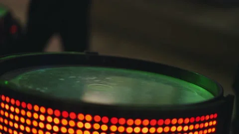 Close-up of the drum at the time of the performance Stock Footage 227029631