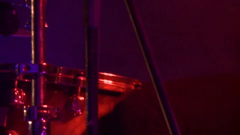Close up of a drummer playing drums Stock Footage 310537496