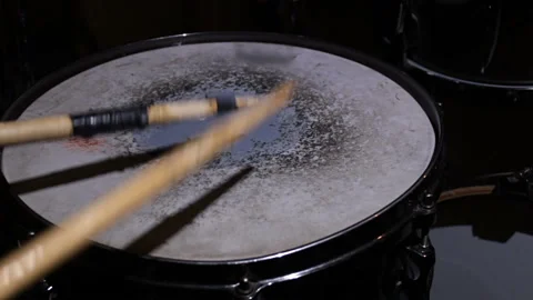 Close-up of a drummer's hand playing a drum kit. Close-up shot of a drummer Stock Footage 151049567