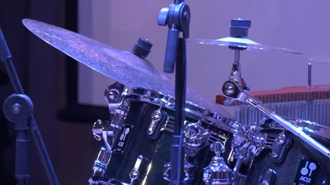 Close-up of drummer's hands with drumsticks Video stock 336862657