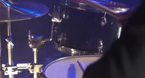 Close-up of drumming Stock Footage 153918332