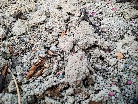 Close up of dry cracked sandy soil texture. Fotos Stock