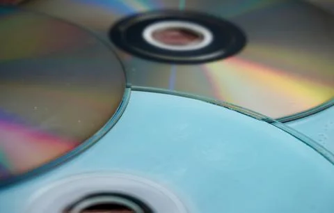 Close up DVD compact disk Stock Photos
