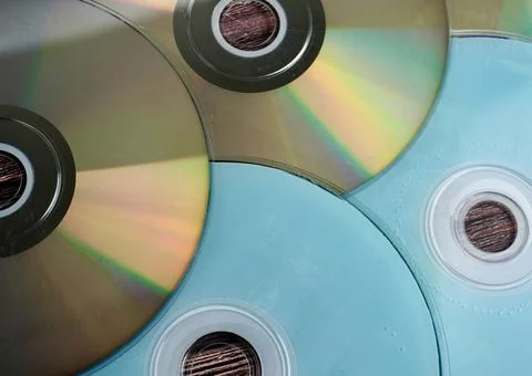 Close up DVD compact disk Stock Photos