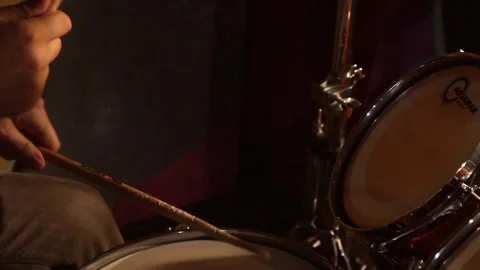 Close-up of dynamic drumming rhythms Stock Footage 300114354