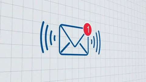 Close up of e-mail inbox with multiple messages appearing in the mailbox 스톡 동영상 75463762