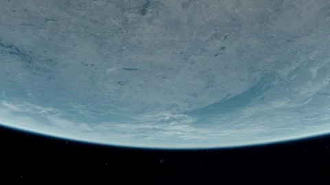 Close Earth Space Flight To Space Stock Footage 165008946