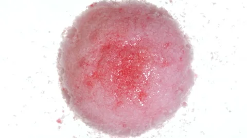 Close-up Effervescent tablet aspirin, vitamins on a white background. Macro shot Stock Footage 276994887
