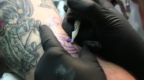 Close up Egg Cup Tattoo 스톡 동영상 10920207