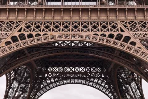 Close Up Eiffel Tower In Paris Foto stock