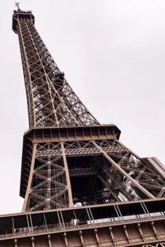 Close Up Eiffel Tower In Paris Foto stock