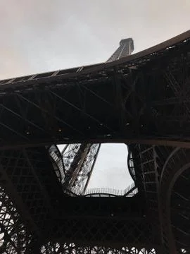 Close to the Eiffel tower, symbol of Paris. Foto stock