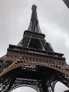 Close to the Eiffel tower, symbol of Paris. Stock Photos