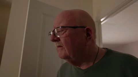 Close up of an elderly man Vídeo Stock 257237548