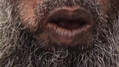 Close Up Of Elderly Rural Farmer Chewing Betel Leaf Bangladesh Vidéo 339257632