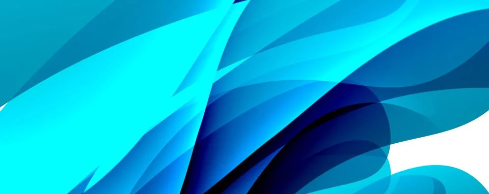 Close up of an electric blue wave pattern on white background Stock Illustration