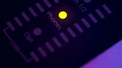 Close up of Electric Device Measuring Sound Intensity 動画素材 123858924