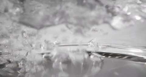 Close up electric kettle turning off automatically as water boiling inside Stock Footage 237721337