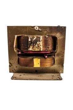 Close up of an electric system on white background, in a white background Photos