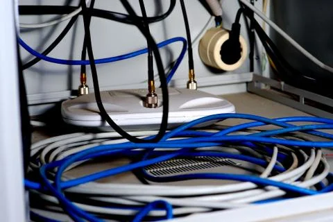 Close Up Of a Electrical Cable Stock Photos