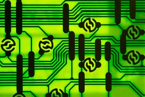 Close-up of electronic circuit board 스톡 사진