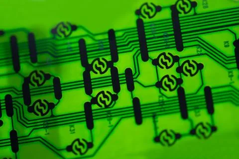 Close-up of electronic circuit board 스톡 사진