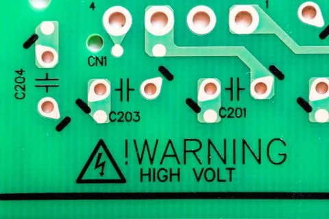 Close up of Electronic Circuits in Technology on  Mainboard Stock Photos