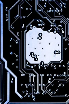 Close up of Electronic Circuits in Technology on  Mainboard Photos