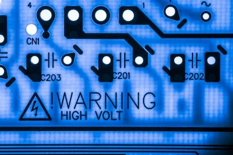 Close up of Electronic Circuits in Technology on  Mainboard Stock Photos