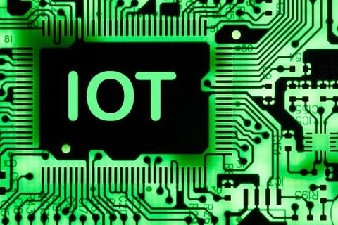 Close up of Electronic Circuits in Technology on  Mainboard Stock Photos
