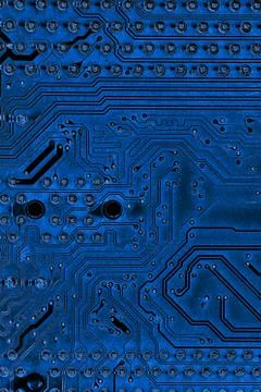 Close up of Electronic Circuits in Technology on  Mainboard Stock Photos