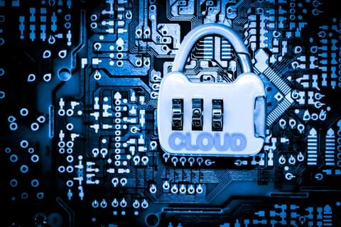 Close up of Electronic Circuits in Technology on  Mainboard 写真素材