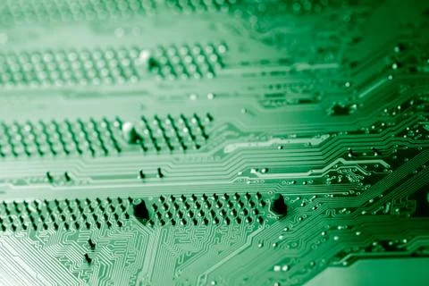 Close up of Electronic Circuits in Technology on  Mainboard Stock-Fotos