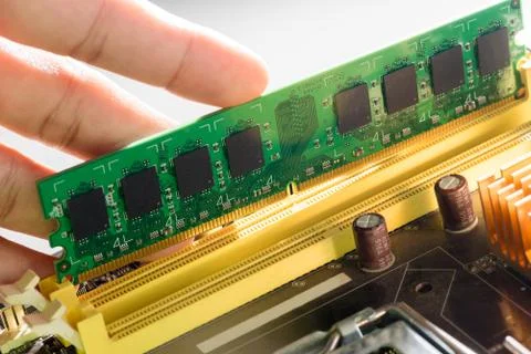 Close up of Electronic Circuits in Technology on  Mainboard Фото