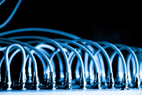 Close up of Electronic Circuits in Technology on  Mainboard Stock Photos