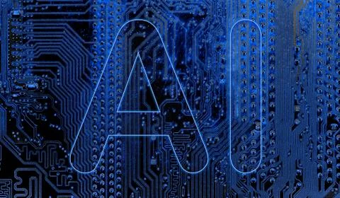 Close up of Electronic Circuits in Technology on  Mainboard Stock Photos