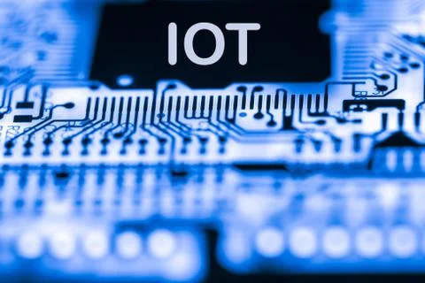 Close up of Electronic Circuits in Technology on  Mainboard Stock Photos