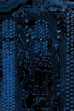 Close up of Electronic Circuits in Technology on  Mainboard Stock Photos
