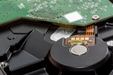 Close up of Electronic Circuits in Technology on  Mainboard 库存照片