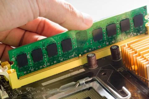 Close up of Electronic Circuits in Technology on  Mainboard Фото