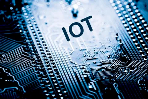 Close up of Electronic Circuits in Technology on  Mainboard Stock Photos