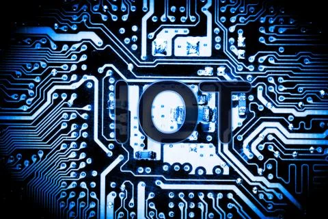 Close up of Electronic Circuits in Technology on  Mainboard 写真素材