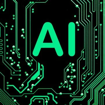 Close up of Electronic Circuits in Technology on  Mainboard Stock Photos