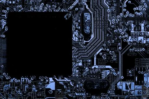 Close up of Electronic Circuits in Technology on  Mainboard Stock-Fotos