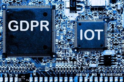 Close up of Electronic Circuits in Technology on  Mainboard 스톡 사진